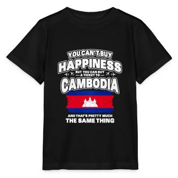 Cambodge - T-shirt bio MINI CREATOR Stanley/Stella Enfant - noir - Devant - Mikhail (115cm)