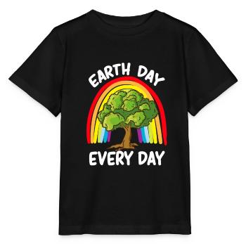 Earth Day Tag Erde Our Earth unsere Erde Planet - Stanley/Stella MINI CREATOR Kids’ T-Shirt - black - Front - Mikhail (115cm)