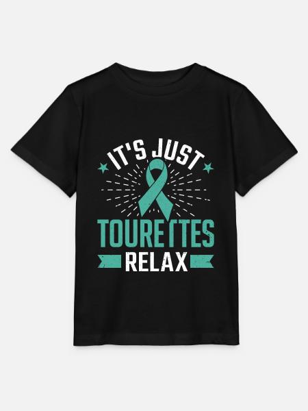 Tourette Syndrome Relax It's Just Tourettes - Stanley/Stella MINI CREATOR Kids’ T-Shirt - black