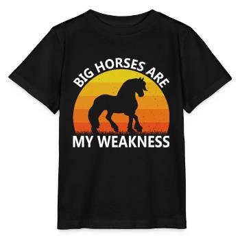 Clydesdale Cold Blood Horse Scotland Horse - Stanley/Stella MINI CREATOR Kids’ T-Shirt - black - Front - Mikhail (115cm)