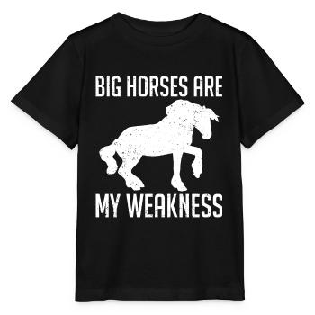 Clydesdale Cold Blood Horse Scotland Horse - Stanley/Stella MINI CREATOR Kids’ T-Shirt - black - Front - Mikhail (115cm)
