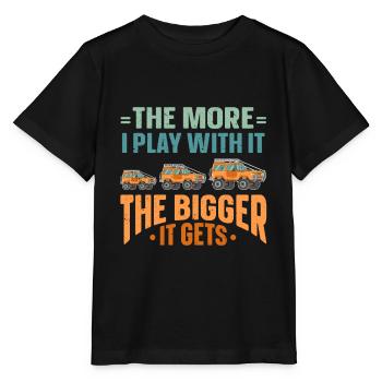 The More I Play With It The Bigger It Gets SUV - Stanley/Stella MINI CREATOR Kids’ T-Shirt - black - Front - Mikhail (115cm)