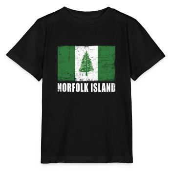 Norfolk Island Flag - Stanley/Stella MINI CREATOR Kids’ T-Shirt - black - Front - Mikhail (115cm)