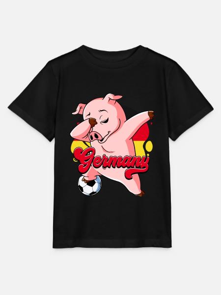 Deutschland Fußball - Stanley/Stella Kinder T-Shirt MINI CREATOR - Schwarz