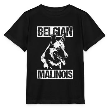 Belgian Malinois Hunde - Stanley/Stella Kinder T-Shirt MINI CREATOR  - Schwarz - Vorne - Mikhail (115cm)