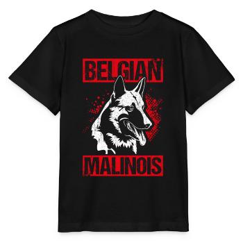 Belgian Malinois Hunde - Stanley/Stella Kinder T-Shirt MINI CREATOR  - Schwarz - Vorne - Mikhail (115cm)
