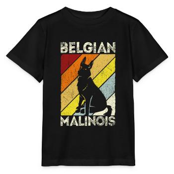 Belgian Malinois Hunde - Stanley/Stella Kinder T-Shirt MINI CREATOR  - Schwarz - Vorne - Mikhail (115cm)