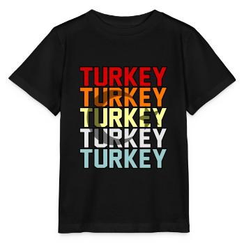 Türkei - Stanley/Stella Kinder T-Shirt MINI CREATOR  - Schwarz - Vorne - Mikhail (115cm)
