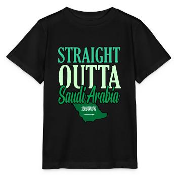 Saudi Arabia - Stanley/Stella MINI CREATOR Kids’ T-Shirt - black - Front - Mikhail (115cm)