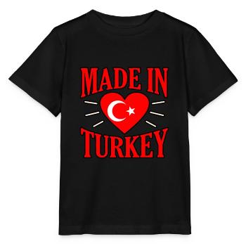 Turquie - T-shirt bio MINI CREATOR Stanley/Stella Enfant - noir - Devant - Mikhail (115cm)