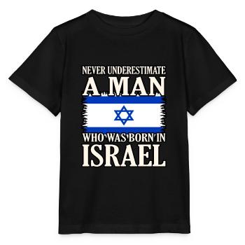 Israel - Stanley/Stella MINI CREATOR Kids’ T-Shirt - black - Front - Mikhail (115cm)