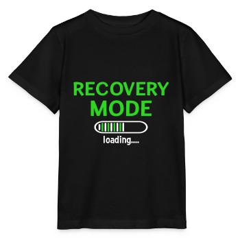 Funny Recovery Mode on Get Well - Stanley/Stella MINI CREATOR Kids’ T-Shirt - black - Front - Mikhail (115cm)