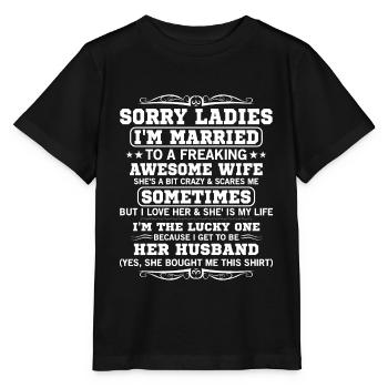 Entschuldigung, Meine Damen, Ich Bin Ein Lustiger - Stanley/Stella Kinder T-Shirt MINI CREATOR  - Schwarz - Vorne - Mikhail (115cm)
