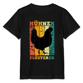 Huhn Hühner Flüsterer - Stanley/Stella Kinder T-Shirt MINI CREATOR  - Schwarz - Vorne - Mikhail (115cm)