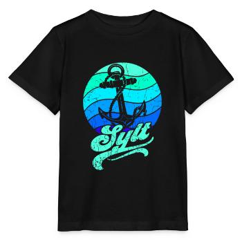 Sylt - Stanley/Stella Kinder T-Shirt MINI CREATOR  - Schwarz - Vorne - Mikhail (115cm)