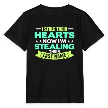 Adopts Adopts Foster Father Foster Mother - Stanley/Stella MINI CREATOR Kids’ T-Shirt - black - Front - Mikhail (115cm)