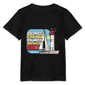 Sylt - Stanley/Stella Kinder T-Shirt MINI CREATOR  - Schwarz - Vorne - Mikhail (115cm)