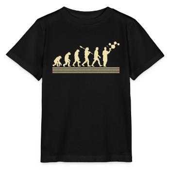 Biologe Evolution - Stanley/Stella Kinder T-Shirt MINI CREATOR  - Schwarz - Vorne - Mikhail (115cm)