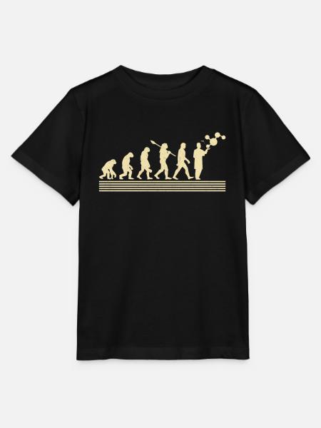 Biologe Evolution - Stanley/Stella Kinder T-Shirt MINI CREATOR  - Schwarz