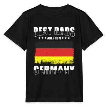 German Father The Best Fathers German Flag - Stanley/Stella MINI CREATOR Kids’ T-Shirt - black - Front - Mikhail (115cm)