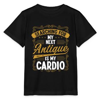 La collection d’antiquités est mon chasseur de trésors cardio - T-shirt bio MINI CREATOR Stanley/Stella Enfant - noir - Devant - Mikhail (115cm)