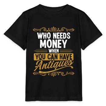 Collection d’antiquités Wax Treasure Hunter - T-shirt bio MINI CREATOR Stanley/Stella Enfant - noir - Devant - Mikhail (115cm)