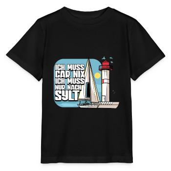 Sylt - Stanley/Stella Kinder T-Shirt MINI CREATOR  - Schwarz - Vorne - Mikhail (115cm)