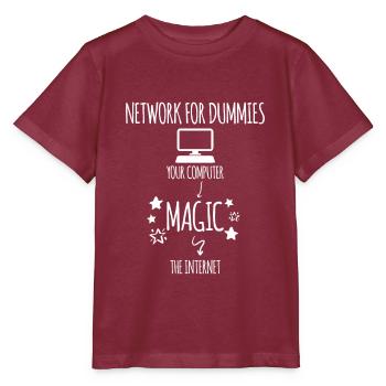 Informatiker Informatik Programmierer Nerd Geek - Stanley/Stella Kinder T-Shirt MINI CREATOR  - Burgunderrot - Vorne - Kain (125cm)