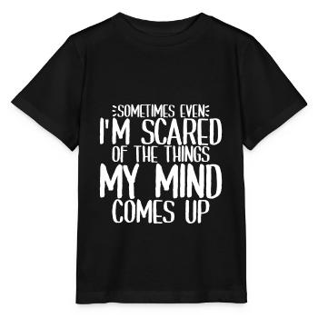 Même si j’ai peur des choses que mon vient 4 - T-shirt bio MINI CREATOR Stanley/Stella Enfant - noir - Devant - Mikhail (115cm)