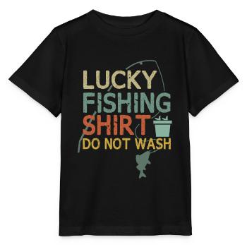 Dies Ist Mein Glückliches Fischereihemd, Waschen - Stanley/Stella Kinder T-Shirt MINI CREATOR  - Schwarz - Vorne - Mikhail (115cm)