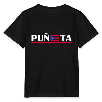 Patriotic Vintage Puerto Rico Puneta Drapeau - T-shirt bio MINI CREATOR Stanley/Stella Enfant - noir - Devant - Mikhail (115cm)
