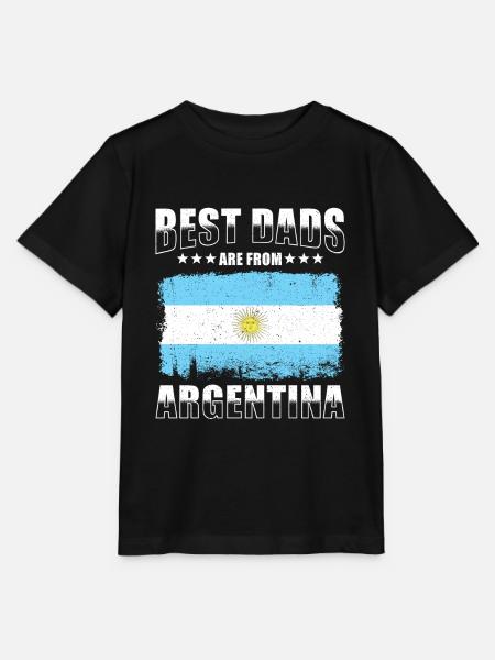 Argentinischer Vater - Stanley/Stella Kinder T-Shirt MINI CREATOR  - Schwarz