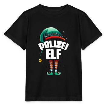 Polizist Polizei - Stanley/Stella Kinder T-Shirt MINI CREATOR  - Schwarz - Vorne - Mikhail (115cm)