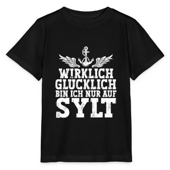 Sylt - Stanley/Stella Kinder T-Shirt MINI CREATOR  - Schwarz - Vorne - Mikhail (115cm)
