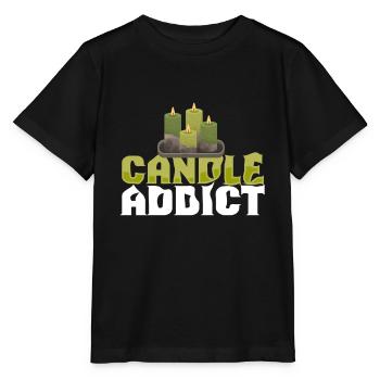 Bougies Addict Candle Maker Bougies - T-shirt bio MINI CREATOR Stanley/Stella Enfant - noir - Devant - Mikhail (115cm)