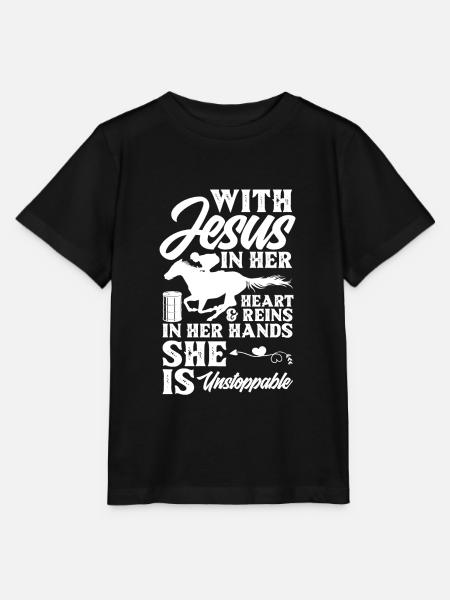 Lustige Pferderennen Pferderennen Geschenkidee - Stanley/Stella Kinder T-Shirt MINI CREATOR  - Schwarz