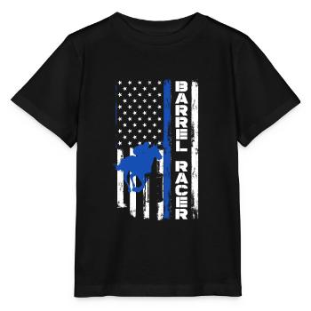 Lustige Pferderennen Pferderennen Geschenkidee - Stanley/Stella Kinder T-Shirt MINI CREATOR  - Schwarz - Vorne - Mikhail (115cm)