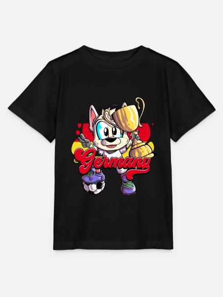 Deutschland Fußball - Stanley/Stella Kinder T-Shirt MINI CREATOR - Schwarz