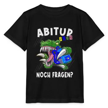 Einschulung Dinosaurier Abi 2034 - Stanley/Stella Kinder T-Shirt MINI CREATOR  - Schwarz - Vorne - Mikhail (115cm)