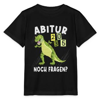 Einschulung Dinosaurier Abi 2035 - Stanley/Stella Kinder T-Shirt MINI CREATOR  - Schwarz - Vorne - Mikhail (115cm)