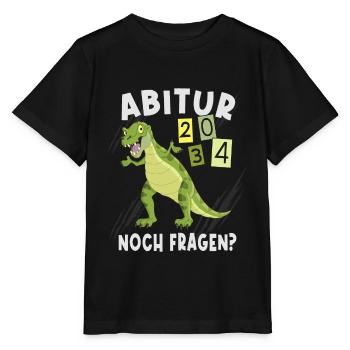 Einschulung Dinosaurier Abi 2034 - Stanley/Stella Kinder T-Shirt MINI CREATOR  - Schwarz - Vorne - Mikhail (115cm)
