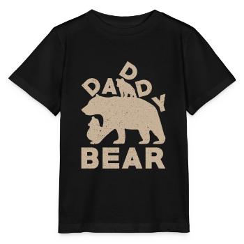 Stolzes Twin Dad Design Mit Twin Dad Bear - Stanley/Stella Kinder T-Shirt MINI CREATOR  - Schwarz - Vorne - Mikhail (115cm)