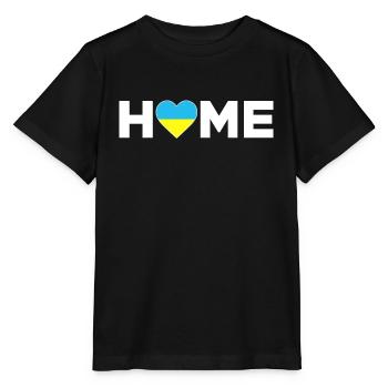 Ukraine Home Ukraine Flag Ukraine Love - Stanley/Stella MINI CREATOR Kids’ T-Shirt - black - Front - Mikhail (115cm)