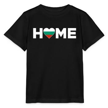 Bulgarien Heimat Bulgarien Flagge - Stanley/Stella Kinder T-Shirt MINI CREATOR  - Schwarz - Vorne - Mikhail (115cm)