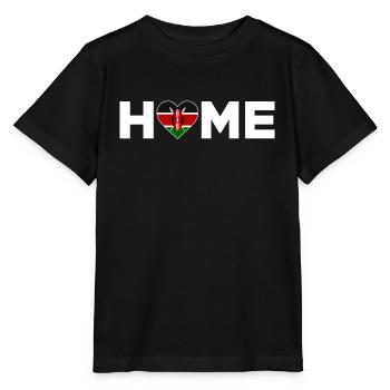 Kenya Accueil Kenya Drapeau Kenya Amour - T-shirt bio MINI CREATOR Stanley/Stella Enfant - noir - Devant - Mikhail (115cm)