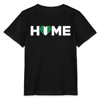 Nigeria Accueil Nigeria Drapeau Nigeria Amour - T-shirt bio MINI CREATOR Stanley/Stella Enfant - noir - Devant - Mikhail (115cm)