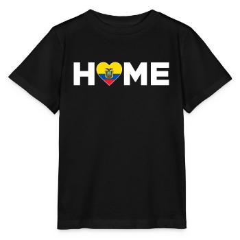 Équateur Accueil Équateur Drapeau Équateur Amour - T-shirt bio MINI CREATOR Stanley/Stella Enfant - noir - Devant - Mikhail (115cm)
