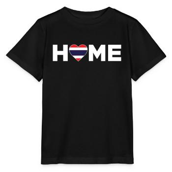 Thaïlande Accueil Thaïlande Drapeau Thaïlande Amour - T-shirt bio MINI CREATOR Stanley/Stella Enfant - noir - Devant - Mikhail (115cm)