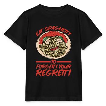 Eat Spaghetti To Forgetti Your Regretti 5 - Stanley/Stella Kinder T-Shirt MINI CREATOR  - Schwarz - Vorne - Mikhail (115cm)
