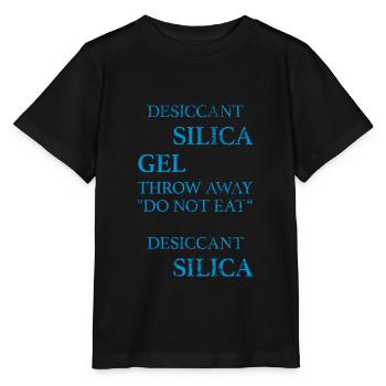 Gel de silice déshydratant Meme Ne pas manger de - T-shirt bio MINI CREATOR Stanley/Stella Enfant - noir - Devant - Mikhail (115cm)